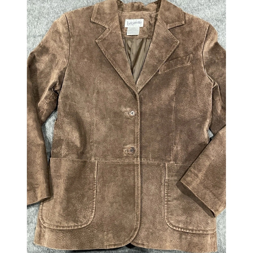Ladies Vintage bagatelle Suede Leather Jacket Size M (us) /4P Ladies Coat